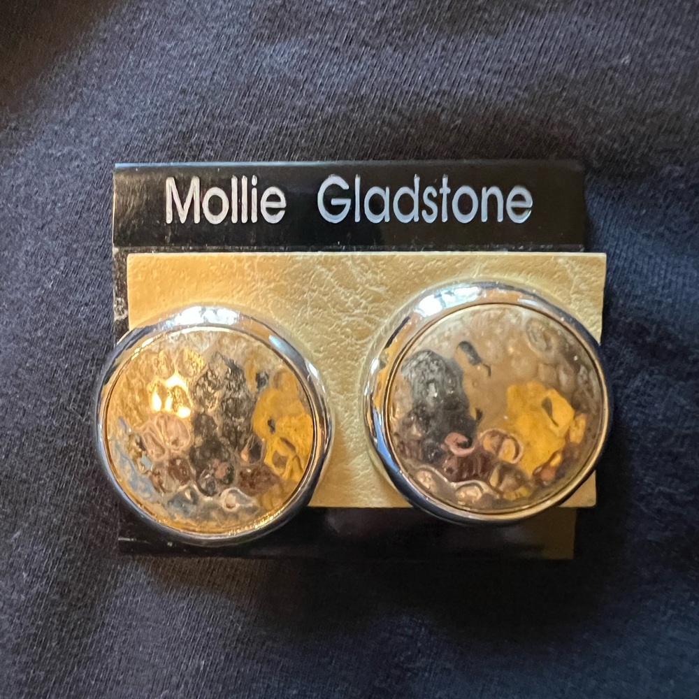 Mollie Gladstone rare vintage clip-on earrings - NEW-collectible